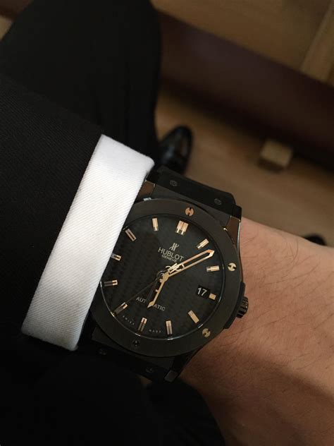 hublot classic fusion black wrist|Hublot classic fusion review.